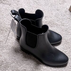 a new day black rain waterproof ankle boots size 7 new